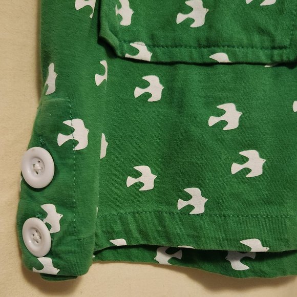 Green printed mini skirt with pockets - Picture 8 of 10